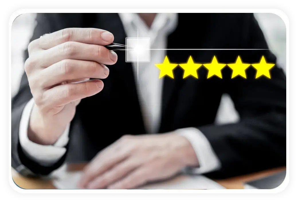 Collage of customer experience concept