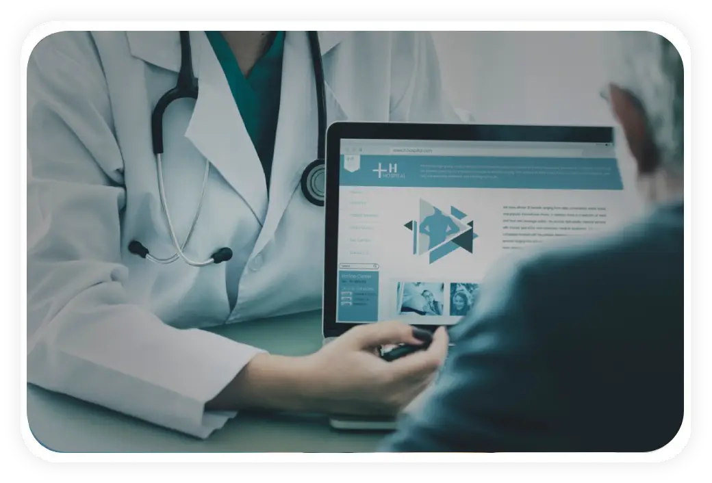 Doctor suggesting hospital program to patient