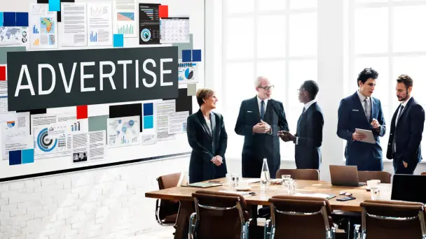 Advertise communication digital marketing business concept