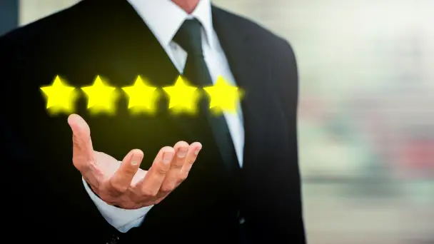 Collage of customer experience concept